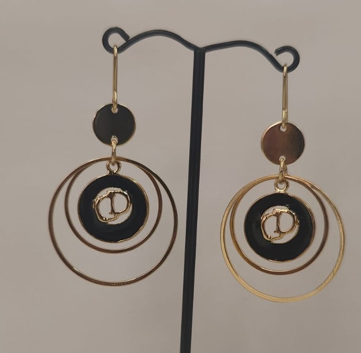 Pearl Chain Statement Earrings